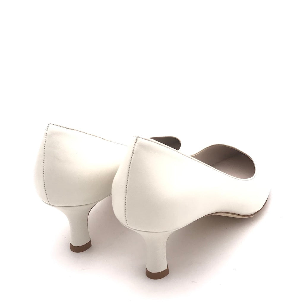 Zulian Calzature Decolletè Lory In Nappa Avorio