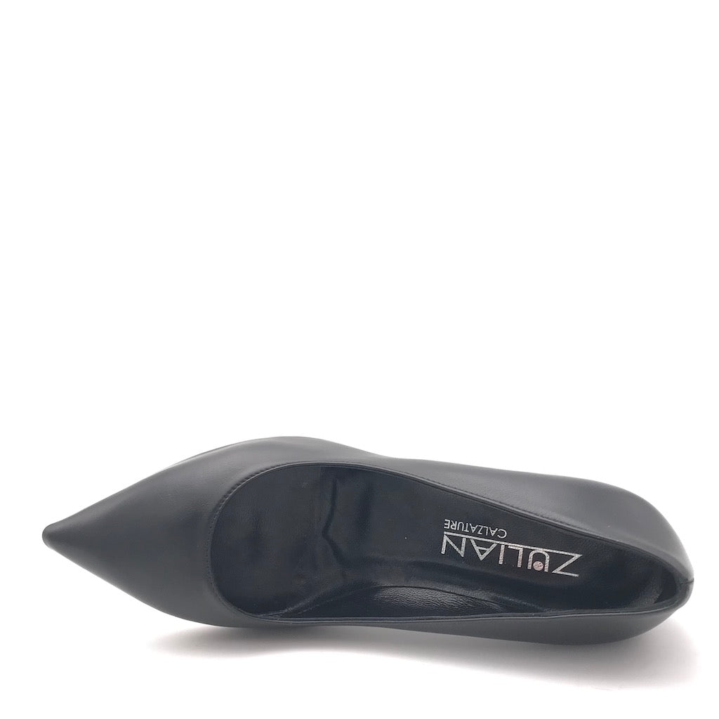 Zulian Calzature Decolletè Lory In Nappa Nera
