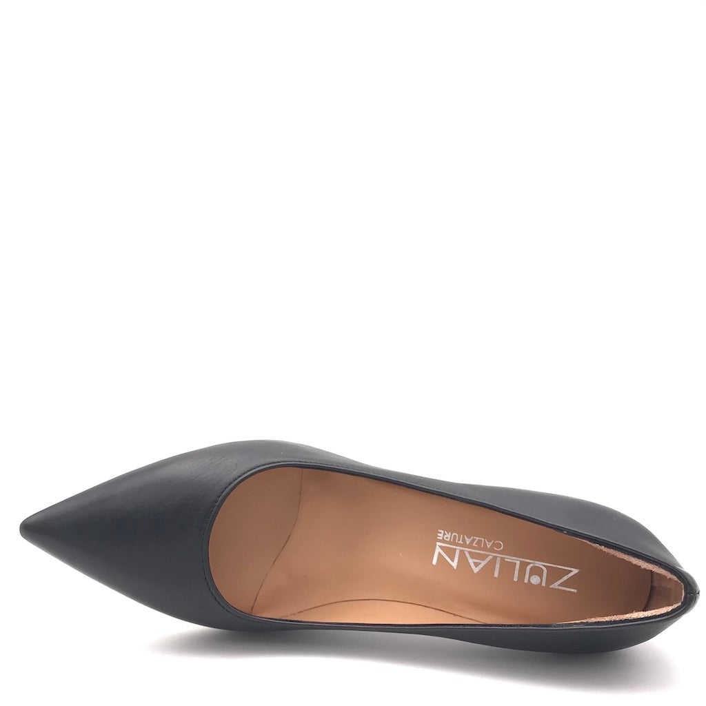 Zulian Calzature Decolletè Lory In Nappa Nera