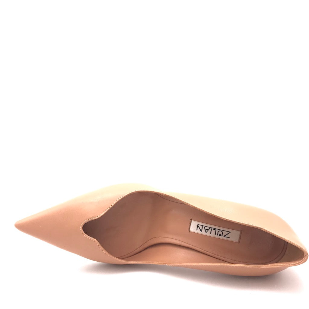 Zulian Calzature Decolletè Nancy In Pelle Desert