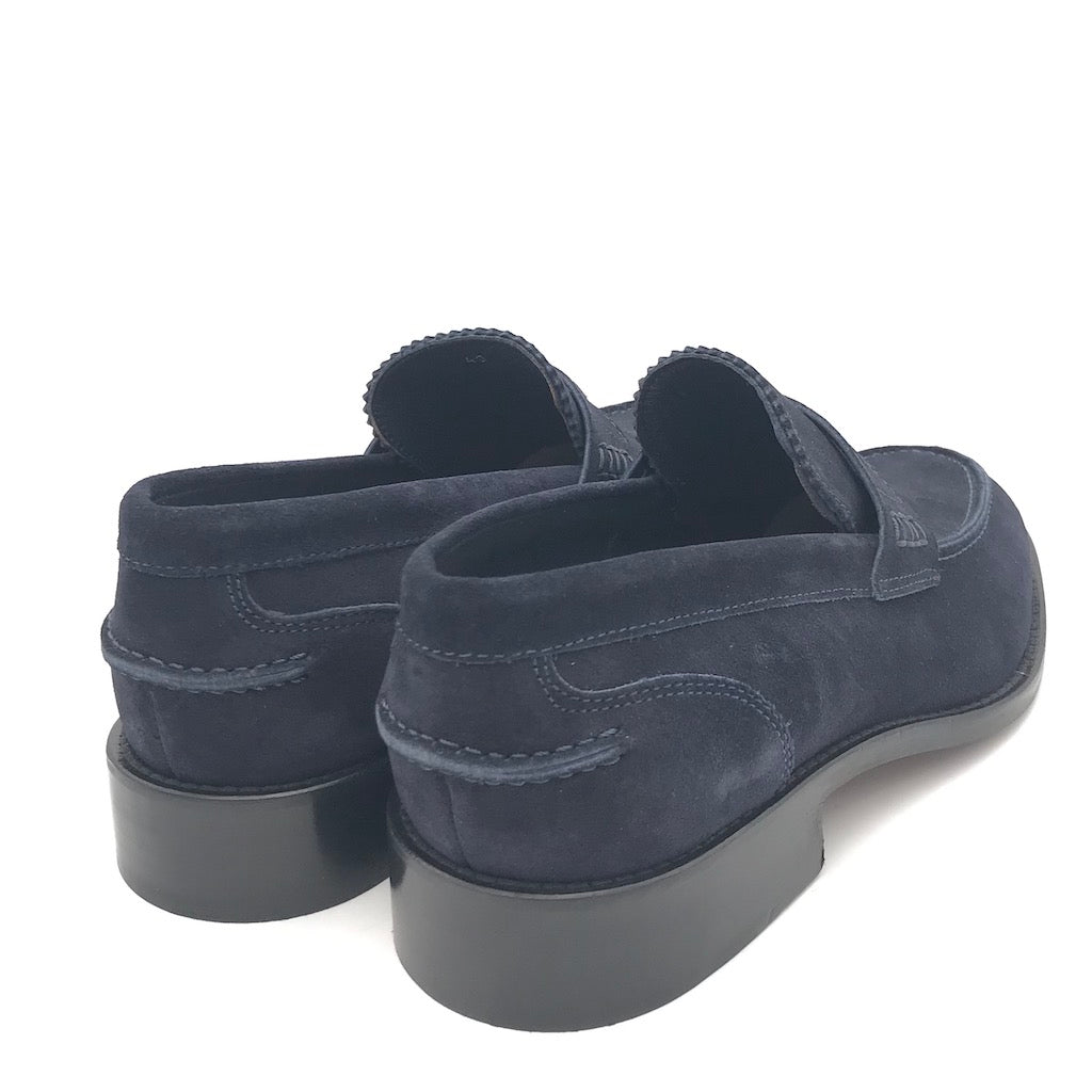 Zulian Calzature Mocassino College In Crosta Blu