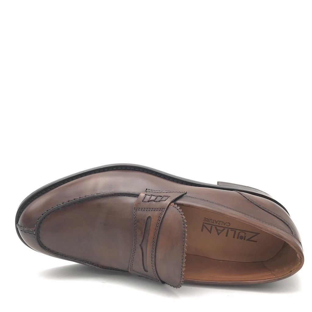 Zulian Calzature Mocassino College Marrone