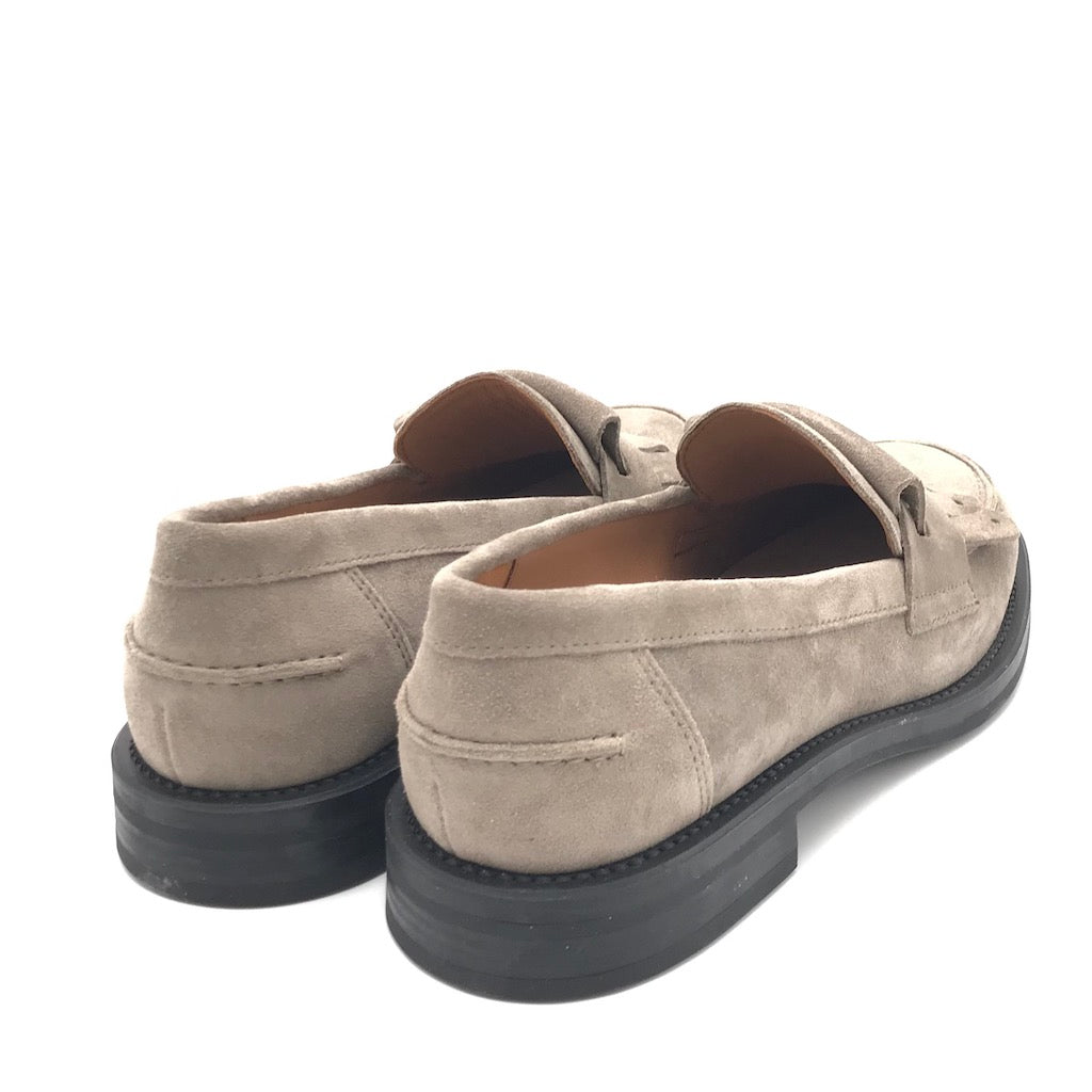 Zulian Calzature Mocassino Frangia In Crosta Sand