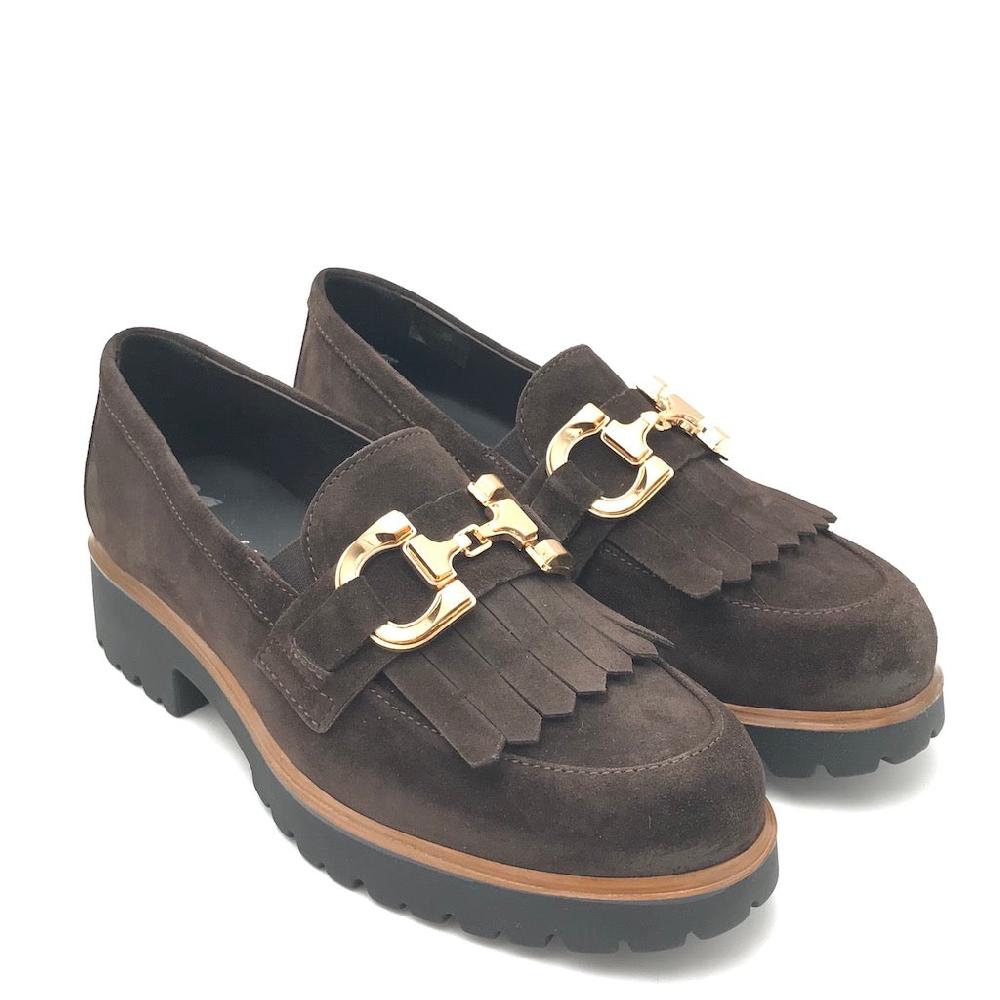 Zulian Calzature Mocassino In Camoscio Marrone