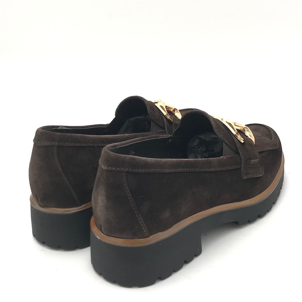 Zulian Calzature Mocassino In Camoscio Marrone