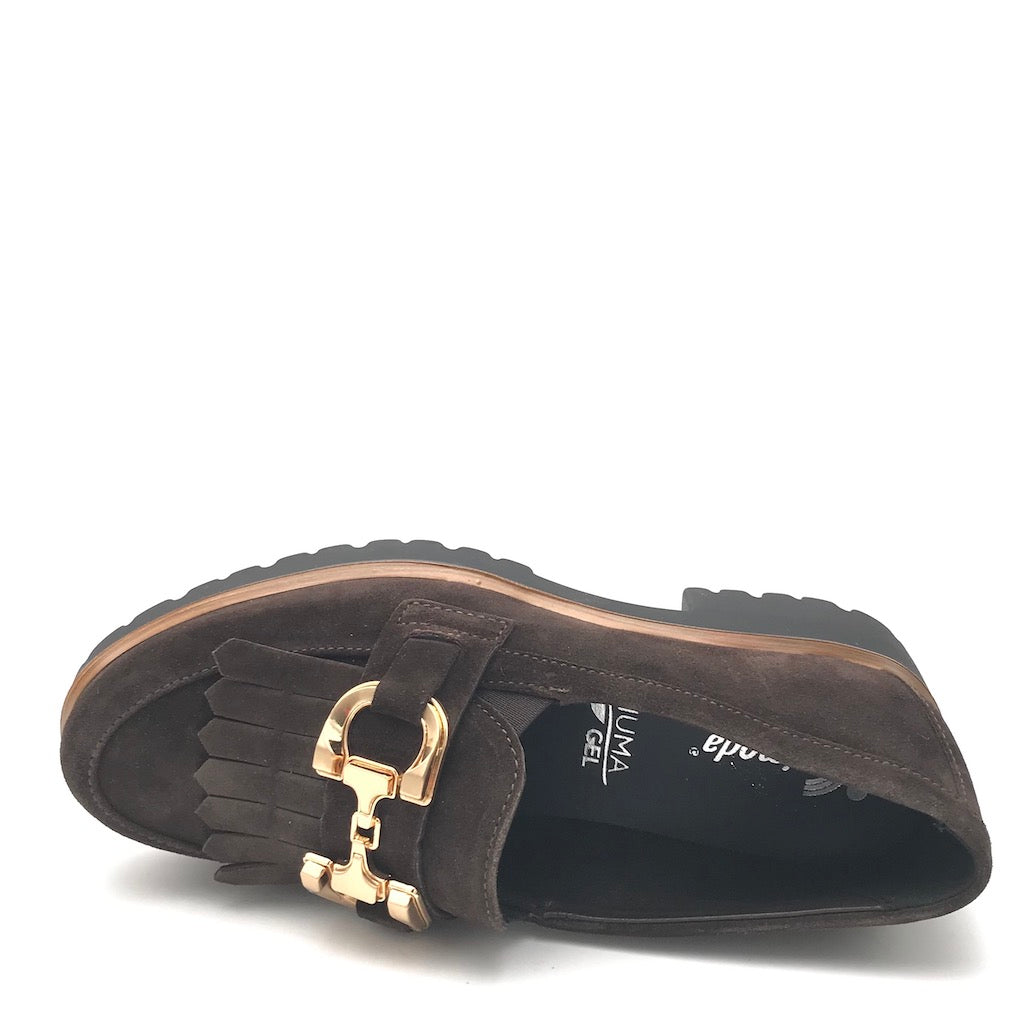 Zulian Calzature Mocassino In Camoscio Marrone