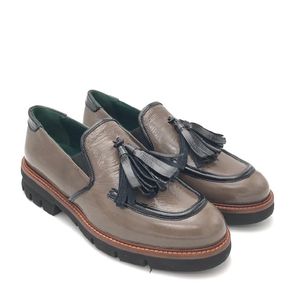 Zulian Calzature Mocassino In Naplak Elefant