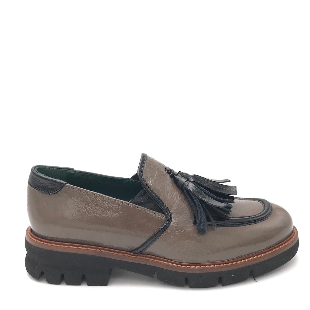 Zulian Calzature Mocassino in naplak elefant