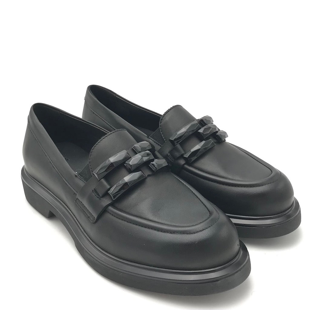 Zulian Calzature Mocassino In Nappa Nera