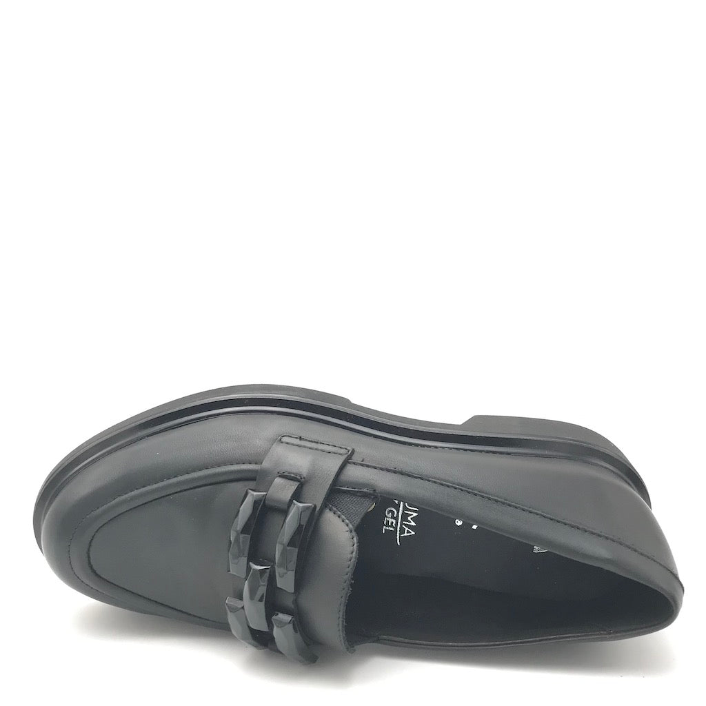 Zulian Calzature Mocassino In Nappa Nera
