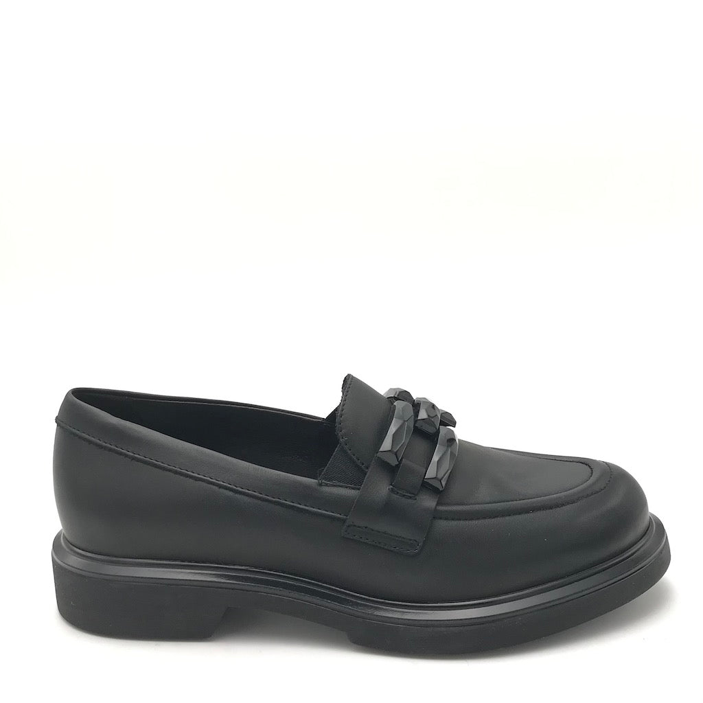 Zulian Calzature Mocassino in nappa nera