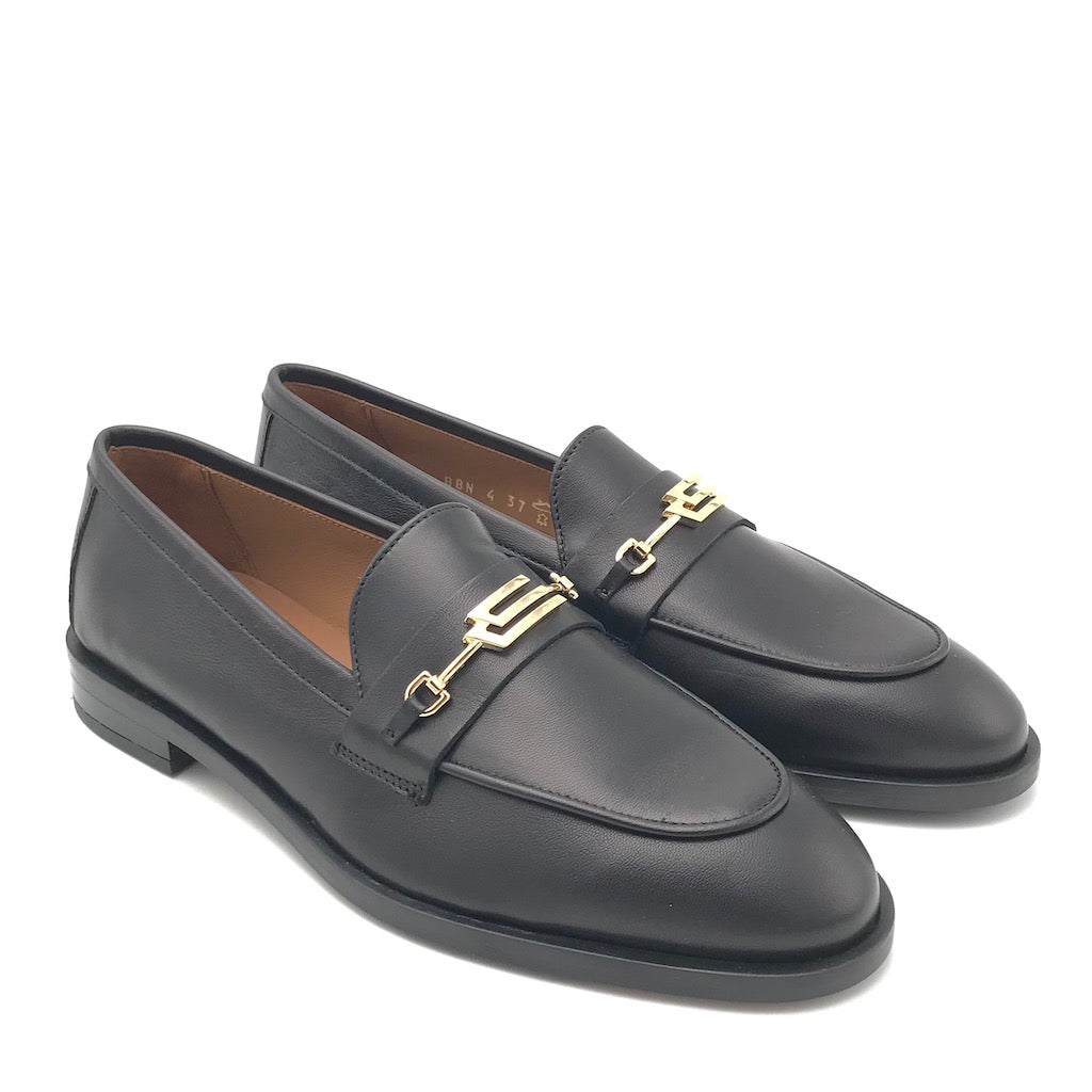 Zulian Calzature Mocassino In Nappa Nera