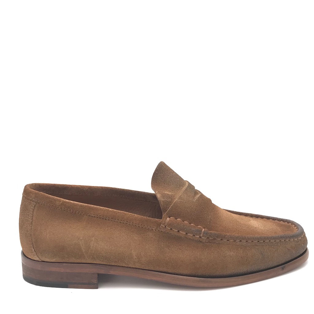 Zulian Calzature Mocassino in velour taupe