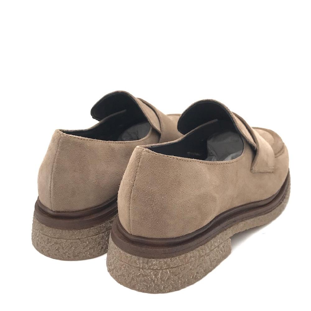 Zulian Calzature Mocassino Kipp In Crosta Taupe