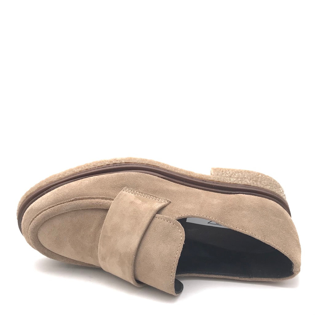 Zulian Calzature Mocassino Kipp In Crosta Taupe