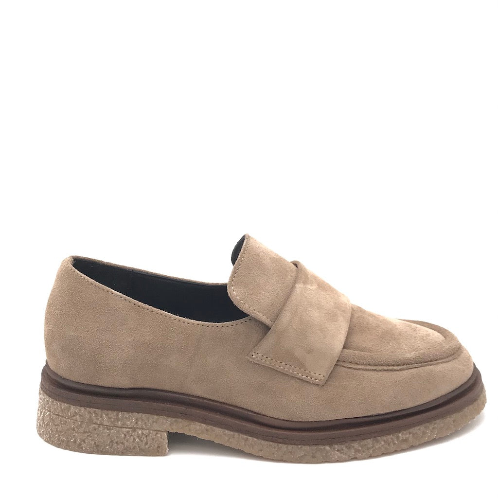 Zulian Calzature Mocassino Kipp in crosta taupe