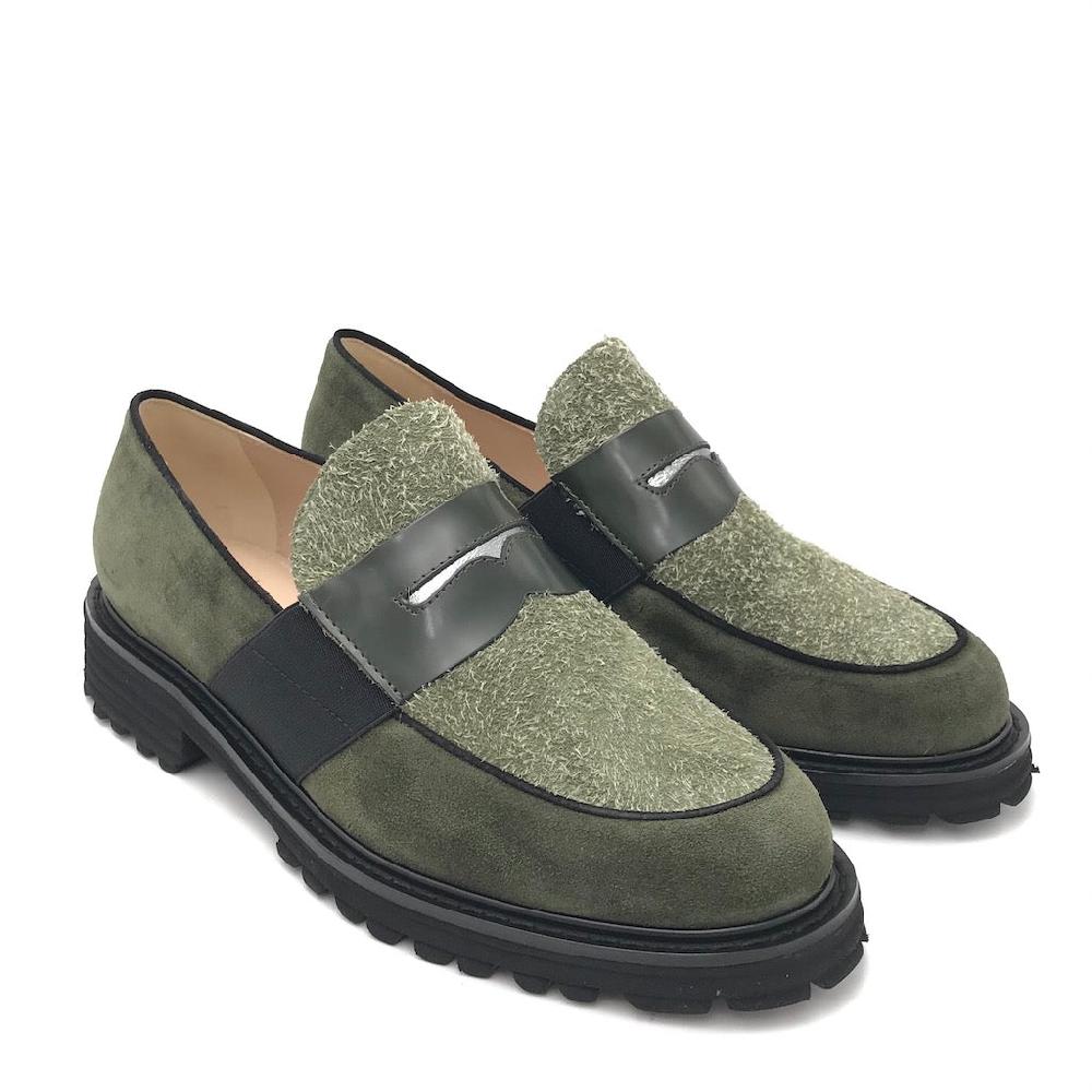Zulian Calzature Mocassino Lina Verde