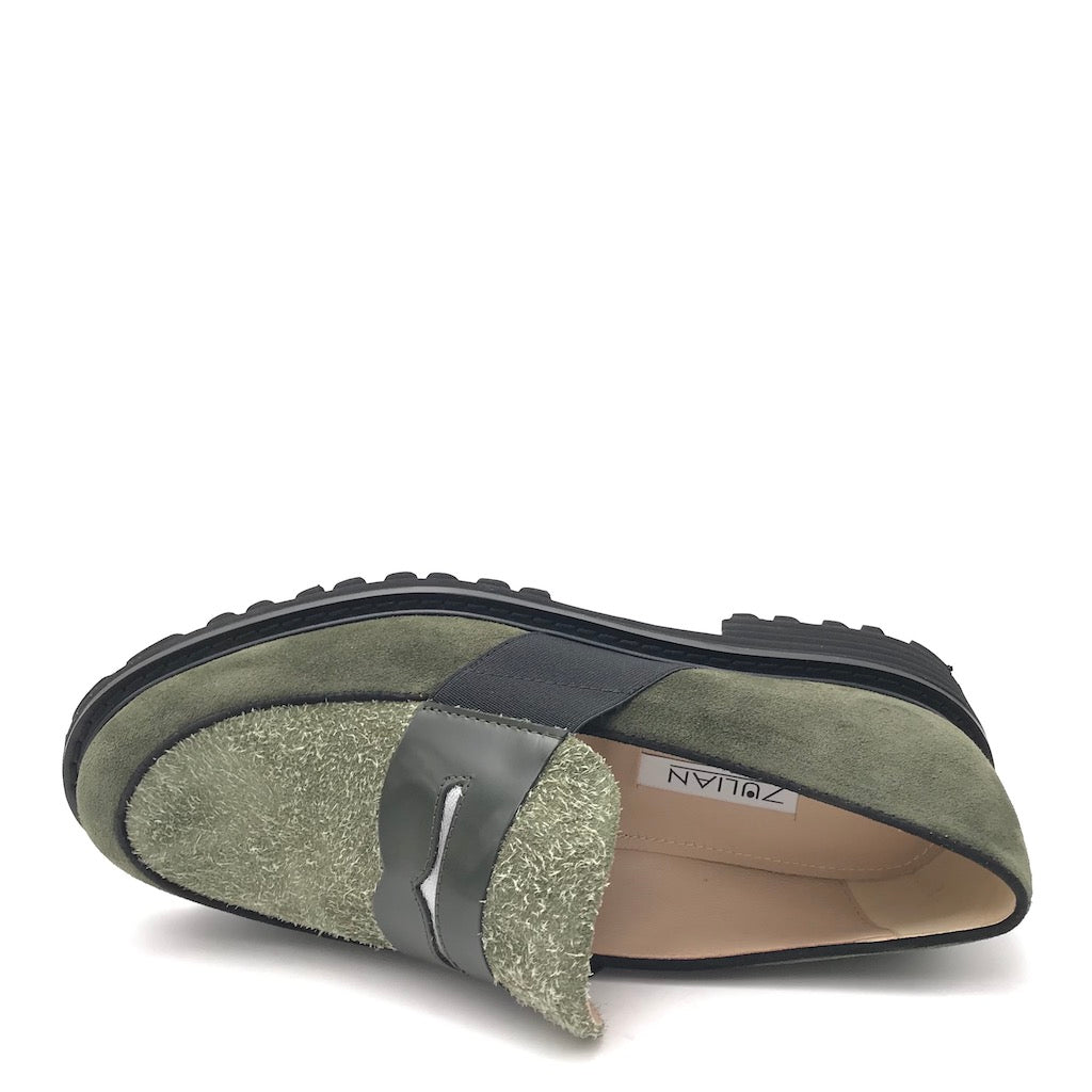 Zulian Calzature Mocassino Lina Verde