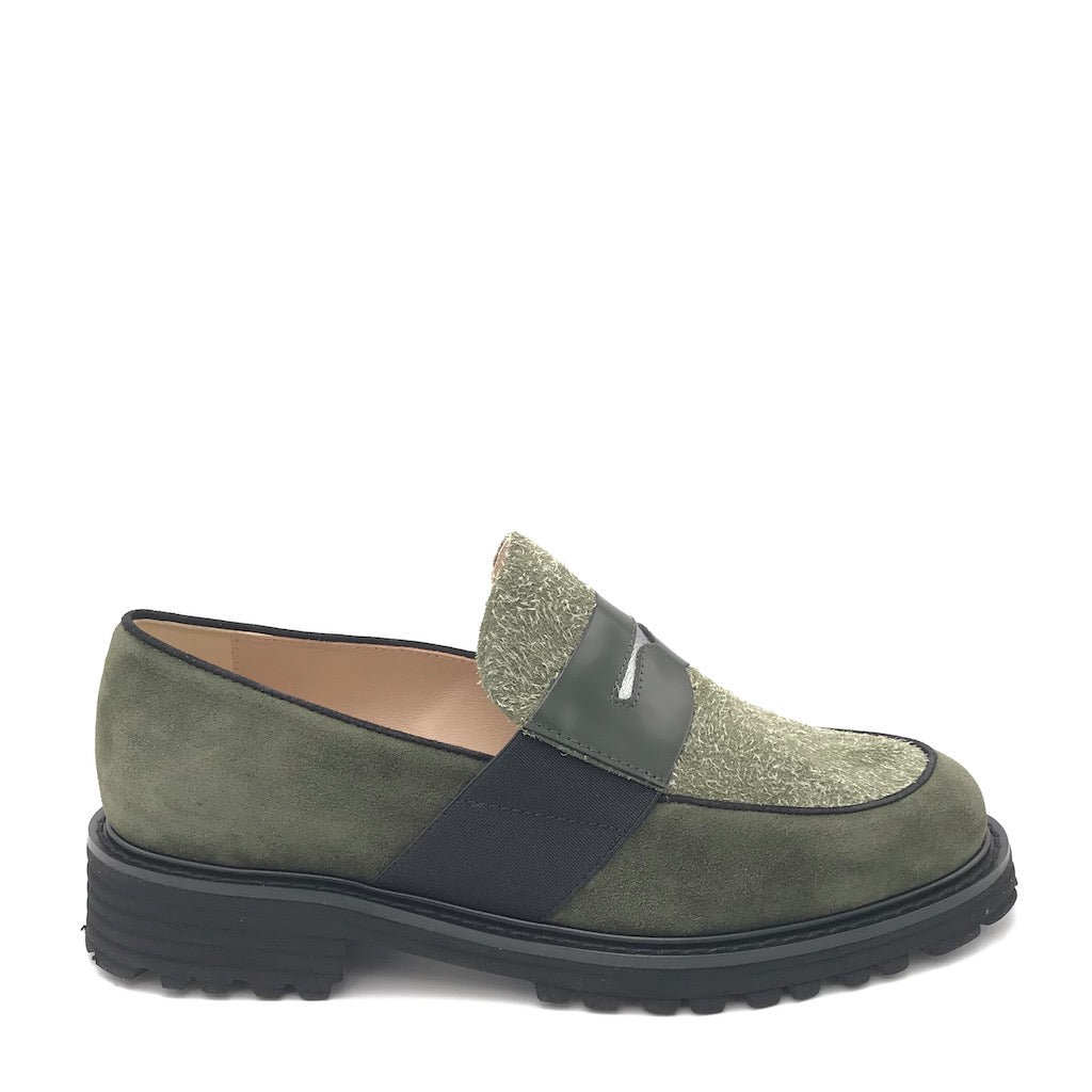 Zulian Calzature Mocassino Lina verde