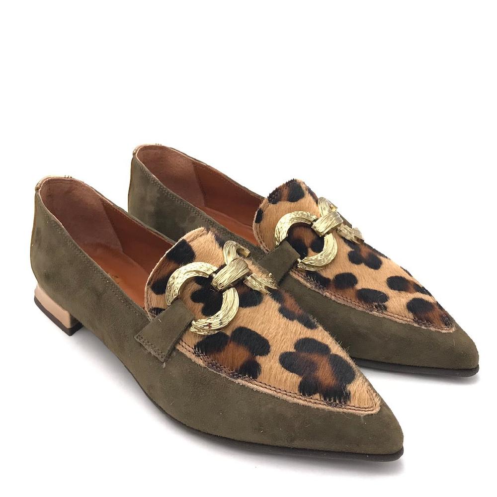 Zulian Calzature Mocassino Macula Leo Verde