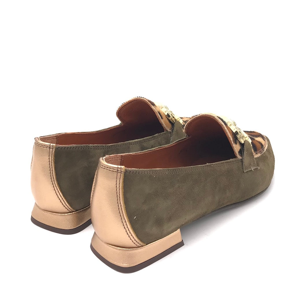 Zulian Calzature Mocassino Macula Leo Verde