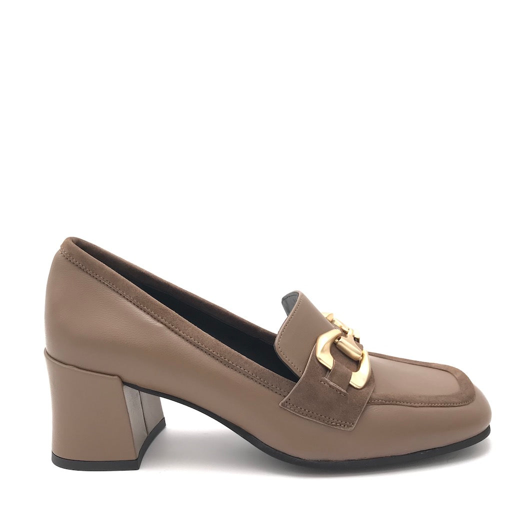 Zulian Calzature Mocassino Paola in pelle acero