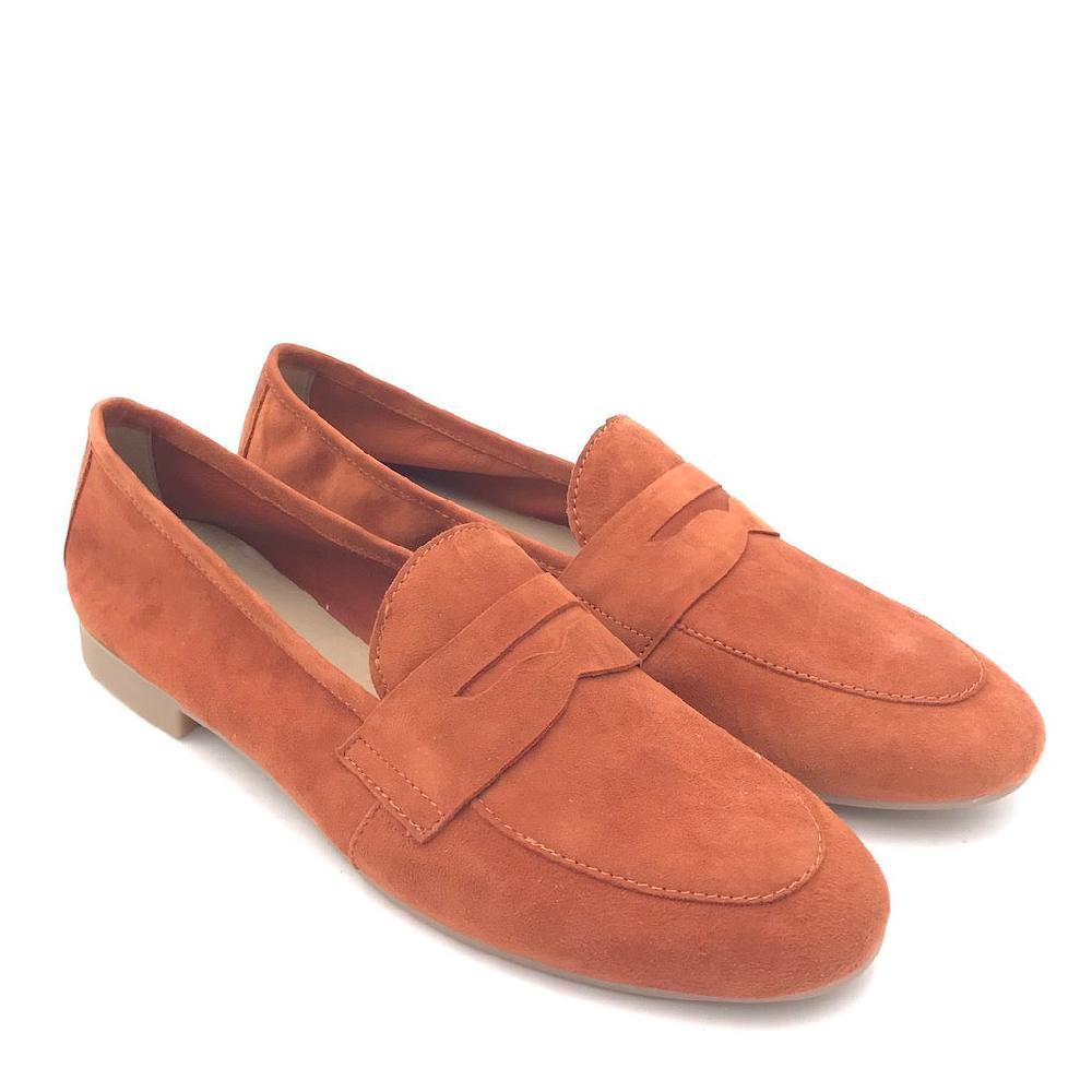 Zulian Calzature Mocassino Sixt Velour Ruggine