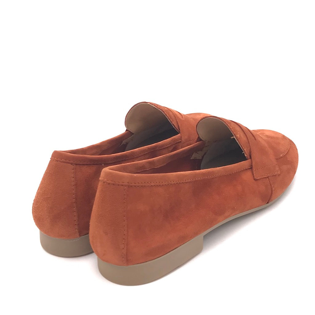 Zulian Calzature Mocassino Sixt Velour Ruggine