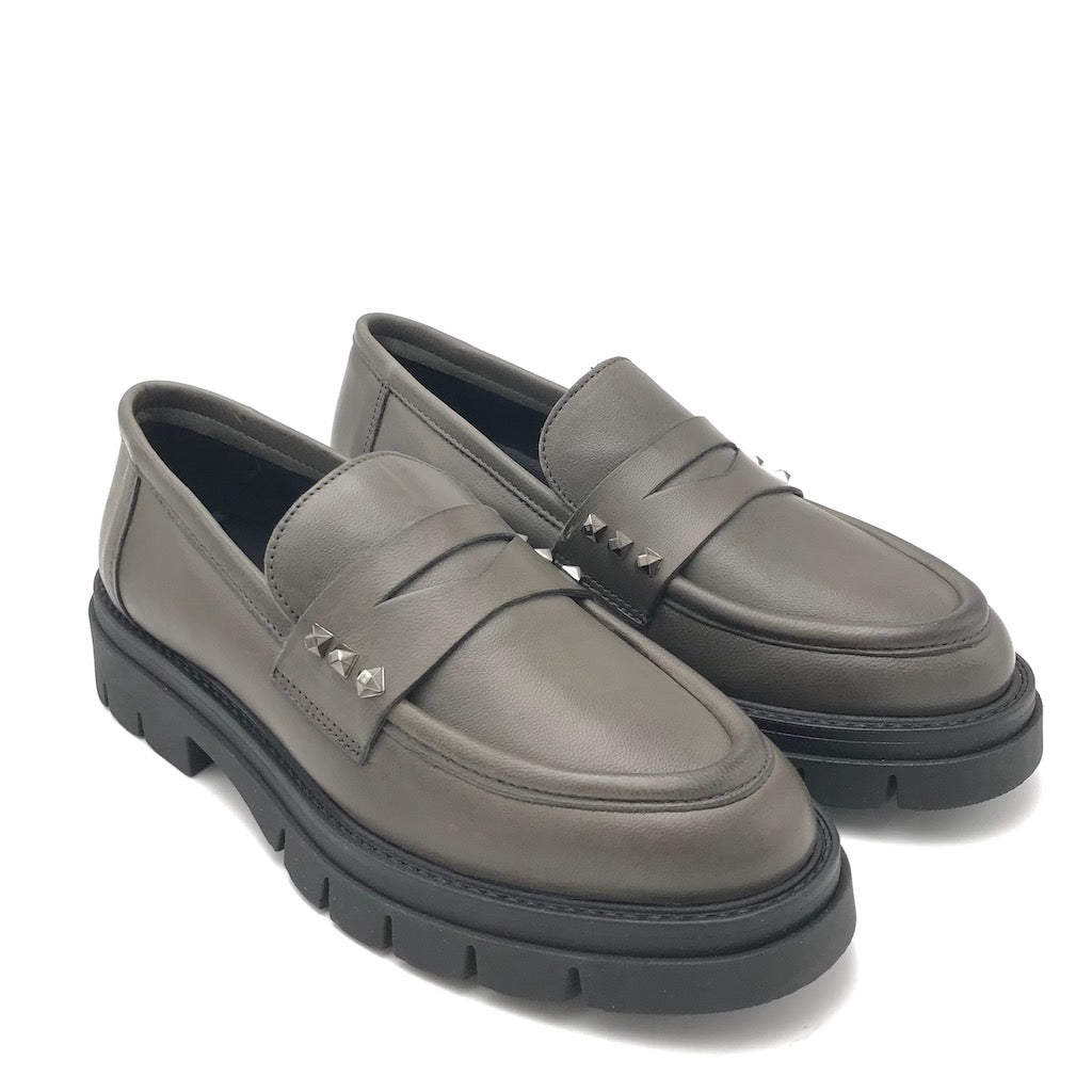 Zulian Calzature Mocassino Taylor Color Fumo