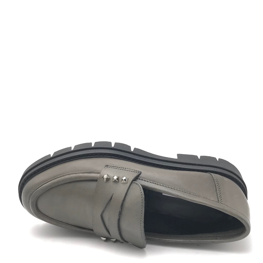 Zulian Calzature Mocassino Taylor Color Fumo