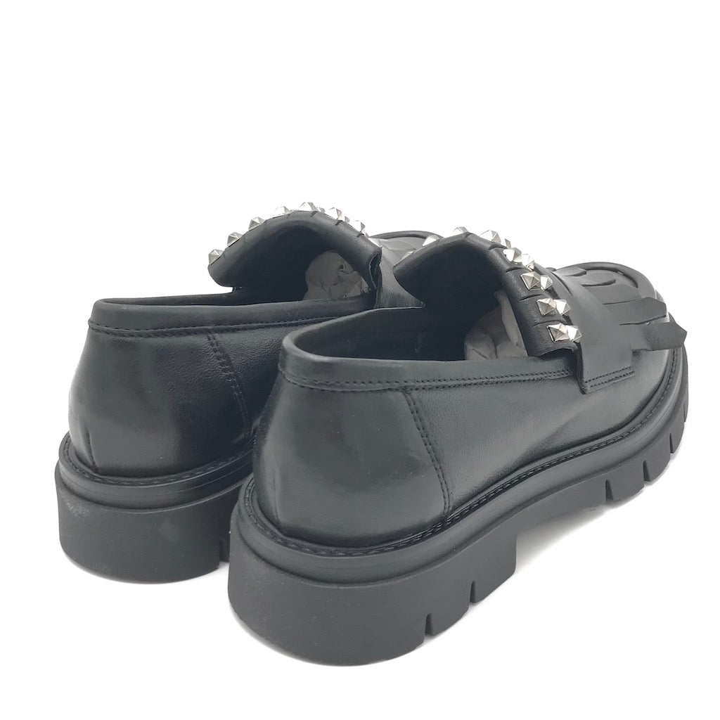 Zulian Calzature Mocassino Taylor Frangia Nero