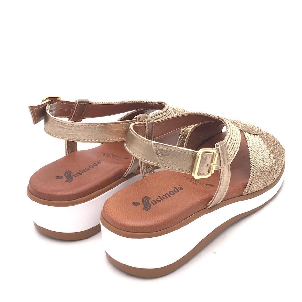 Zulian Calzature Sandalo Cordalux Rame