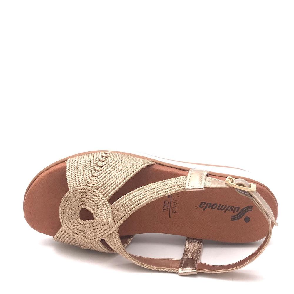 Zulian Calzature Sandalo Cordalux Rame