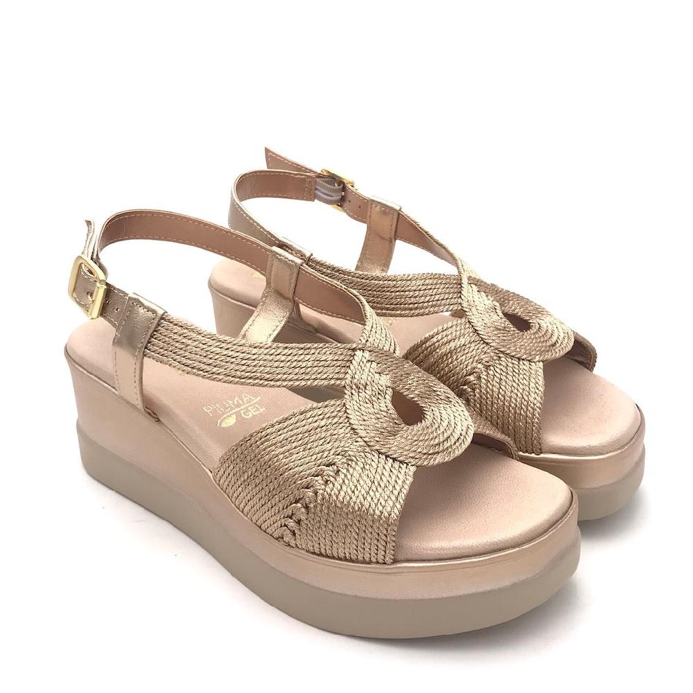 Zulian Calzature Sandalo Cordalux Rame