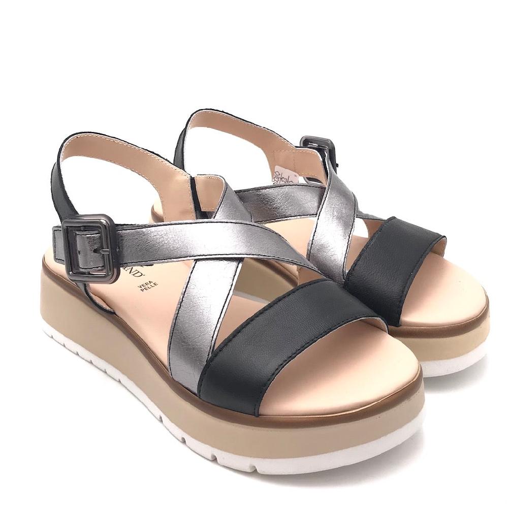 Zulian Calzature Sandalo Fasi Nero-fucile