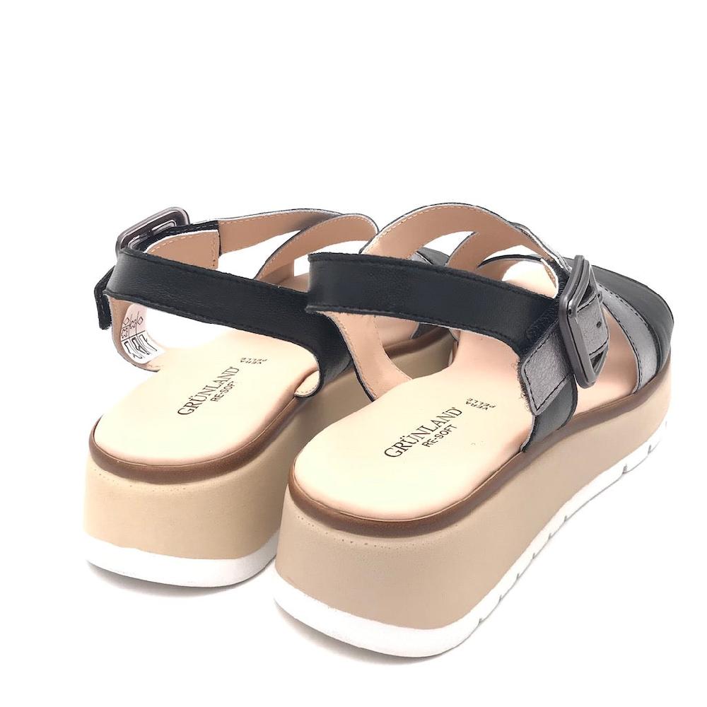 Zulian Calzature Sandalo Fasi Nero-fucile