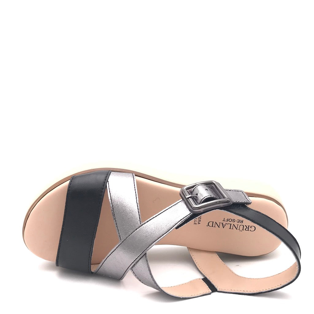 Zulian Calzature Sandalo Fasi Nero-fucile