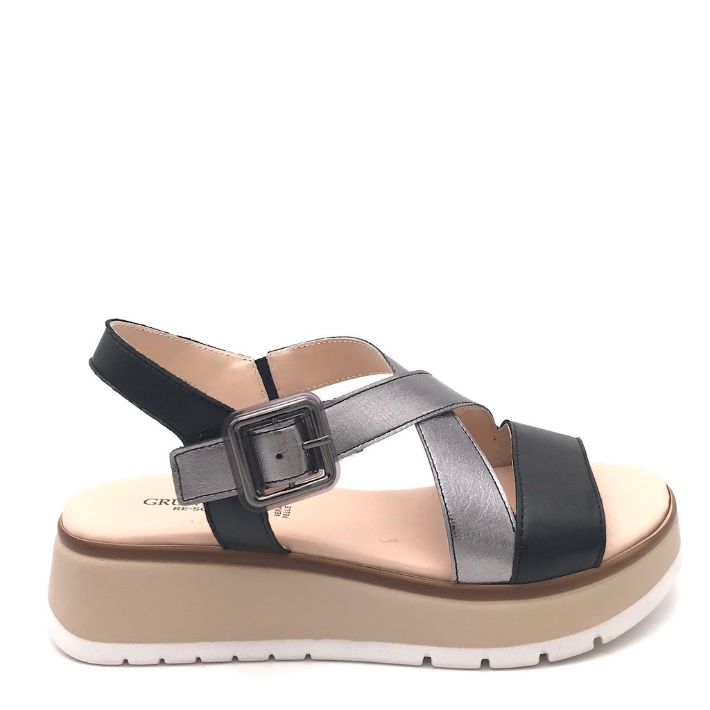 Zulian Calzature Sandalo Fasi nero-fucile