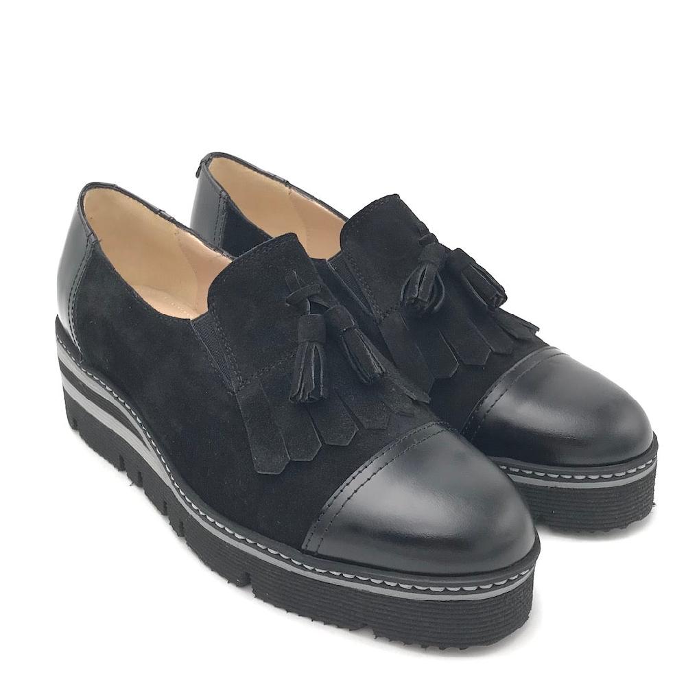 Zulian Calzature Scarpa Accollata Nera