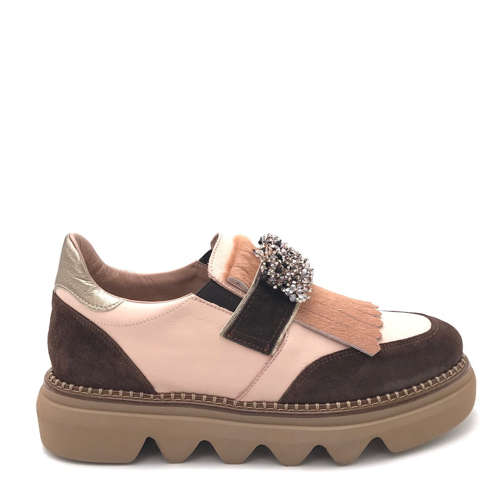 Zulian Calzature Scarpa accollata t.moro