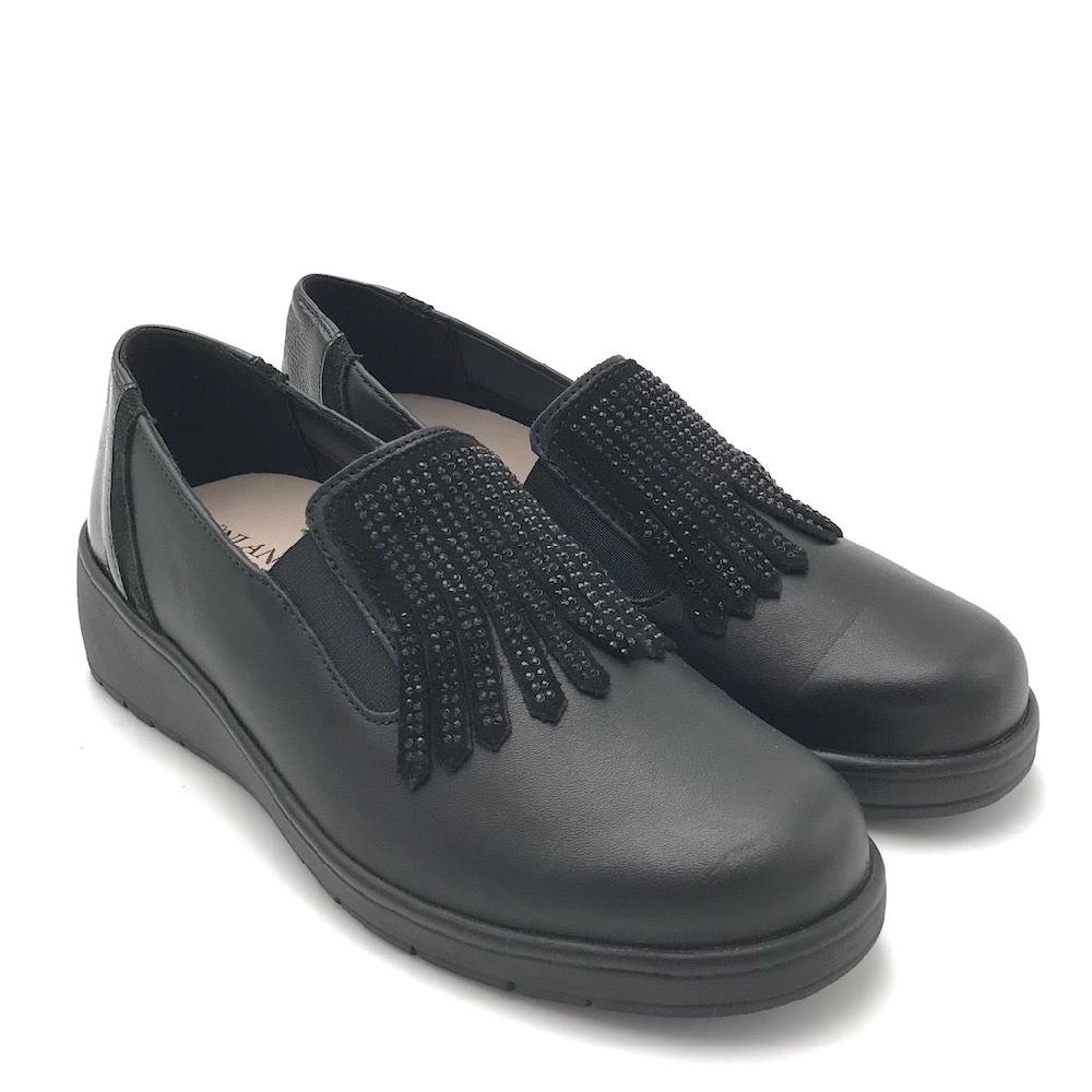 Zulian Calzature Scarpa Neta In Pelle Nera