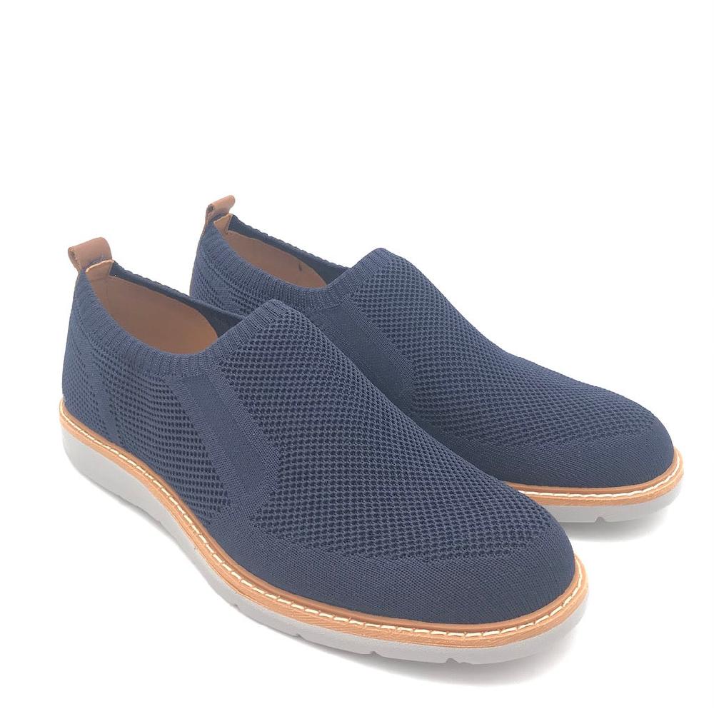 Zulian Calzature Scarpa Senza Lacci Carter Blu
