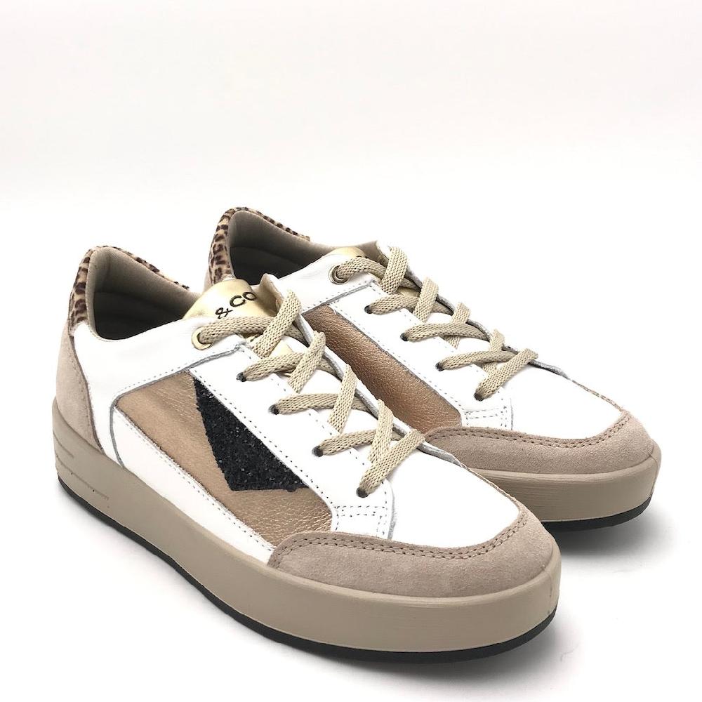Zulian Calzature Sneakers Alina Bianco-beige