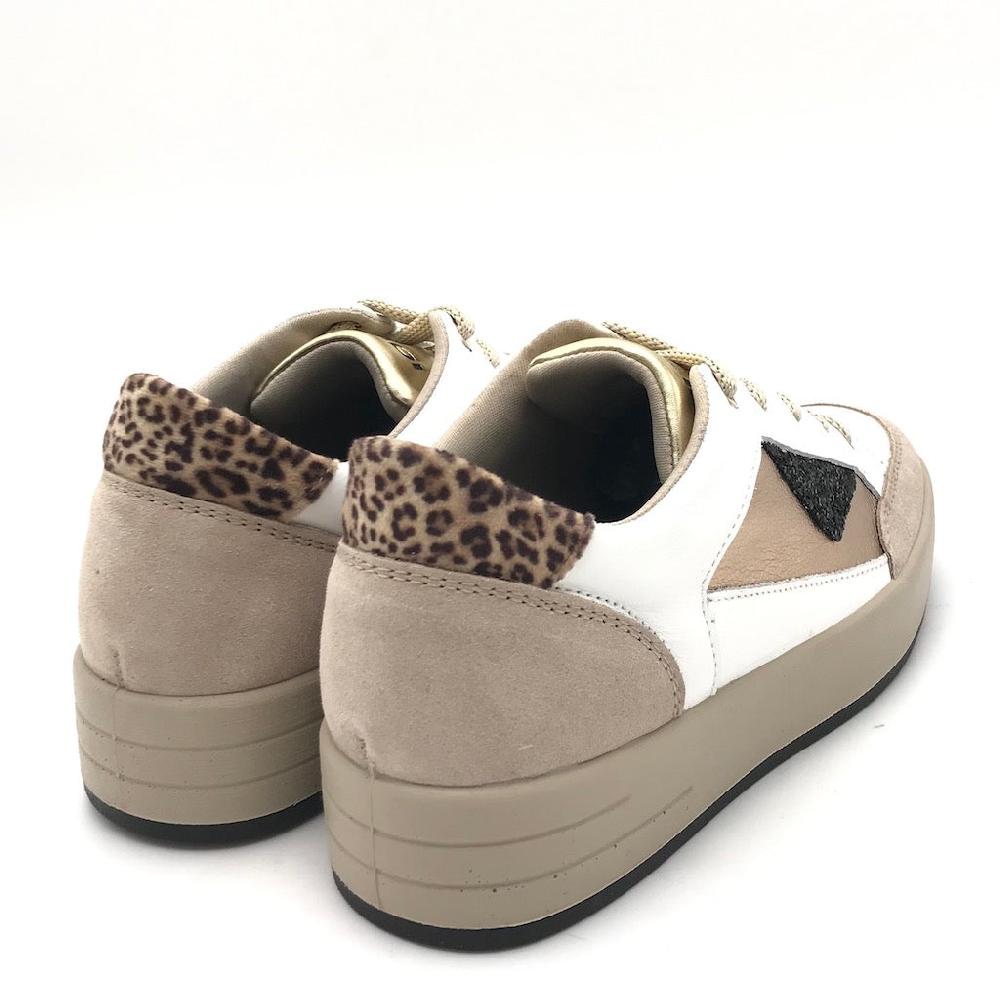 Zulian Calzature Sneakers Alina Bianco-beige