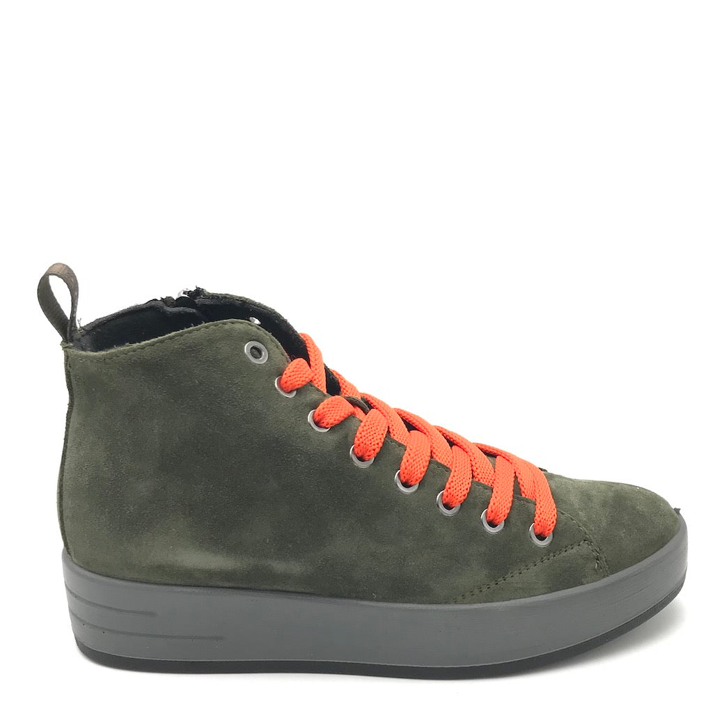 Zulian Calzature Sneakers Alina verde scuro