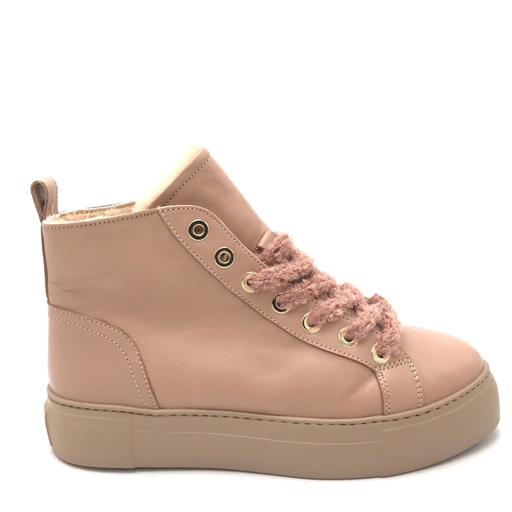 Zulian Calzature Sneakers alta nude