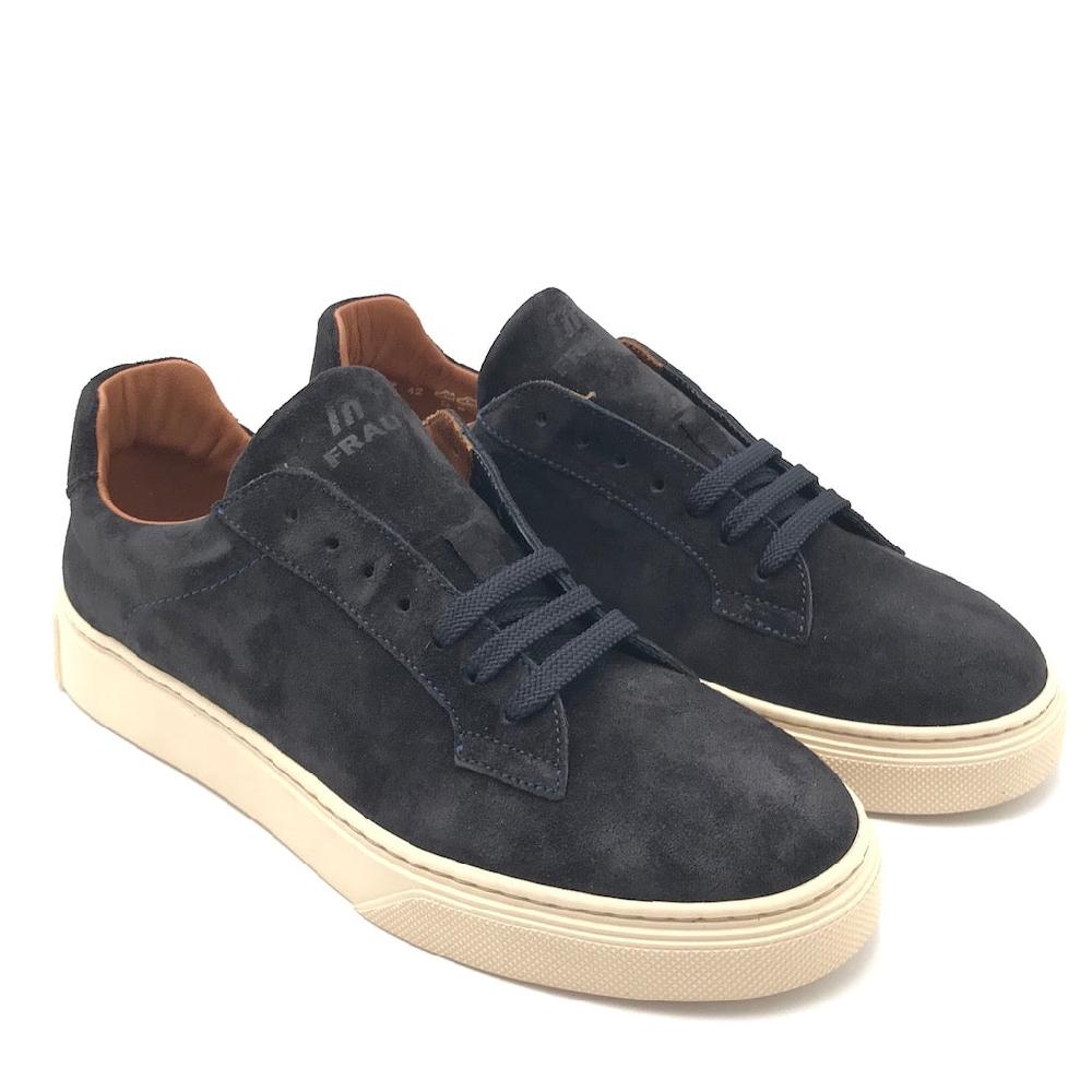 Zulian Calzature Sneakers In Crosta Blu