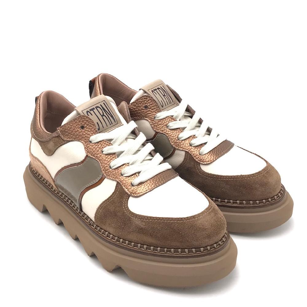 Zulian Calzature Sneakers In Crosta Castagna