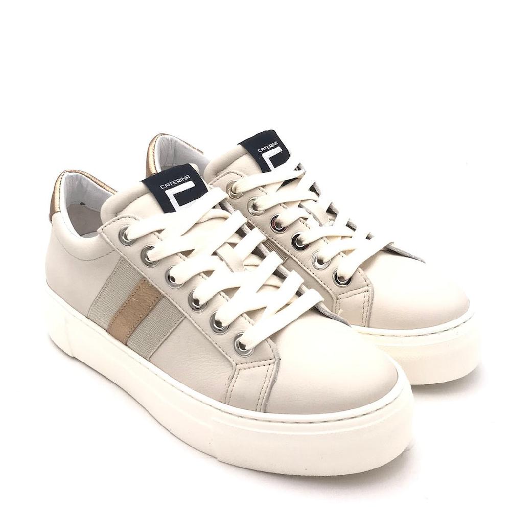 Zulian Calzature Sneakers In Pelle Beige