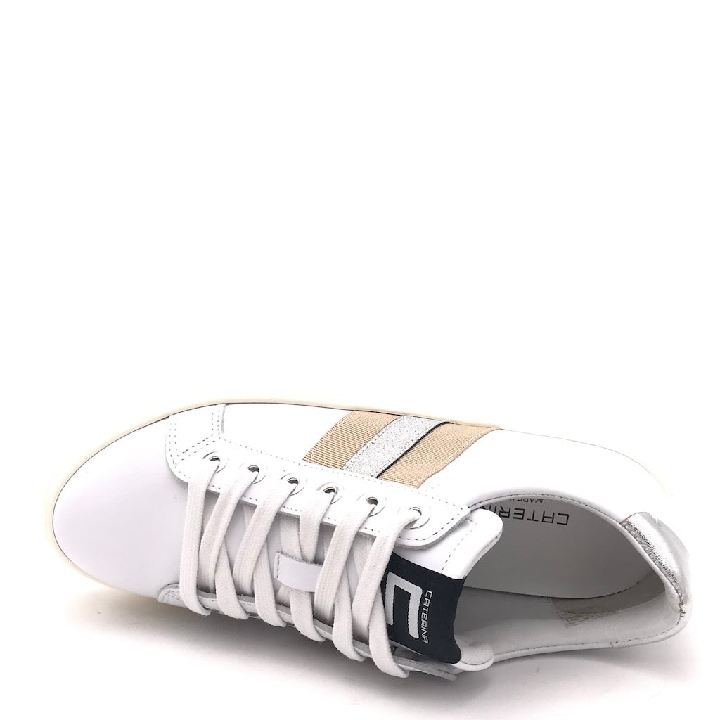 Zulian Calzature Sneakers In Pelle Bianca